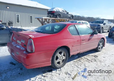 2004 Chevrolet Monte Carlo Supercharged Ss из США, поврежденный, VIN 2G1WZ151149208075